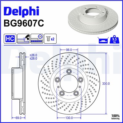 DELPHI BG9607C EAN: 5012759664476.