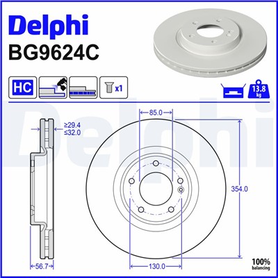 DELPHI BG9624C EAN: 5012759628515.