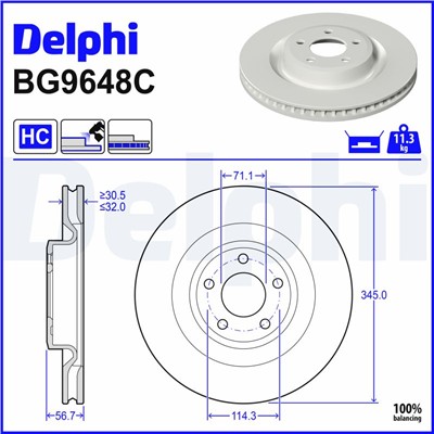 DELPHI BG9648C EAN: 5012759640876.