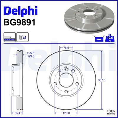 DELPHI BG9891 EAN: 5012759359822.