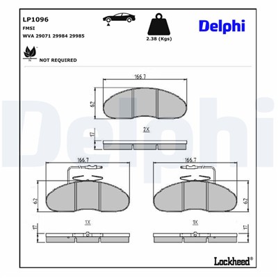 DELPHI LP1096 EAN: 5012759071328.
