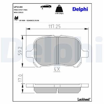 DELPHI LP1144 EAN: 5012759067390.