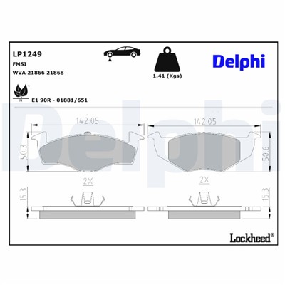 DELPHI LP1249 EAN: 5012759073100.