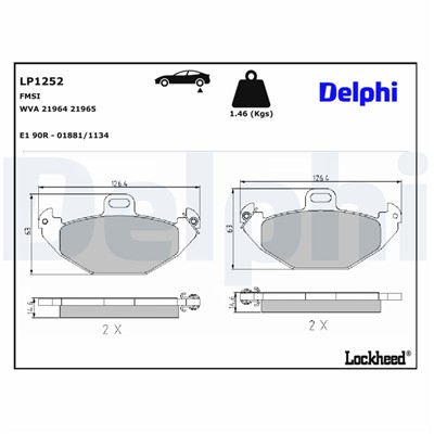 DELPHI LP1252 EAN: 5012759073186.