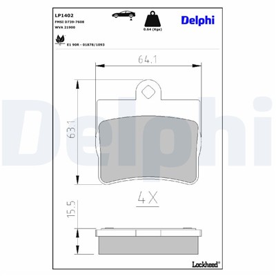 DELPHI LP1402 EAN: 5012759085684.