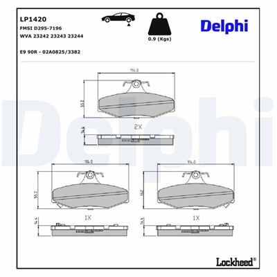 DELPHI LP1420 EAN: 5012759093948.