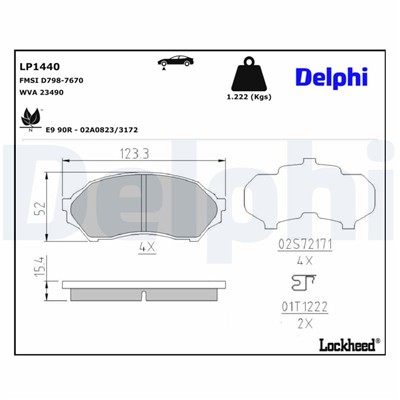 DELPHI LP1440 EAN: 5012759094143.
