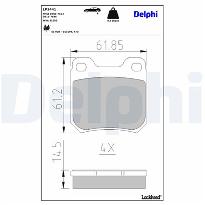 DELPHI LP1441 EAN: 5012759094150.