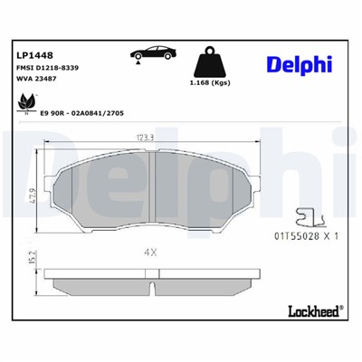 DELPHI LP1448 EAN: 5012759094228.