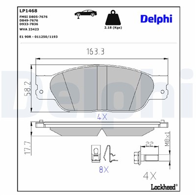 DELPHI LP1468 EAN: 5012759099322.