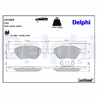 DELPHI LP1469 EAN: 5012759099339.