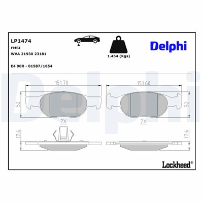 DELPHI LP1474 EAN: 5012759107553.