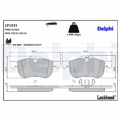 DELPHI LP1521 EAN: 5012759107294.