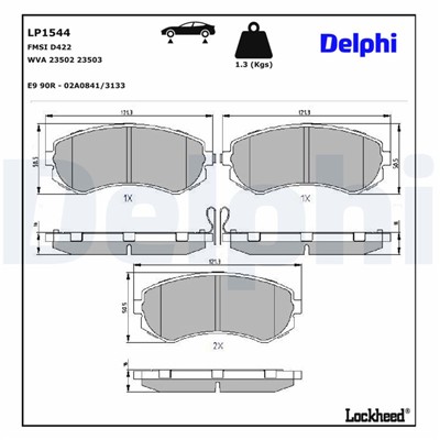 DELPHI LP1544 EAN: 5012759122105.