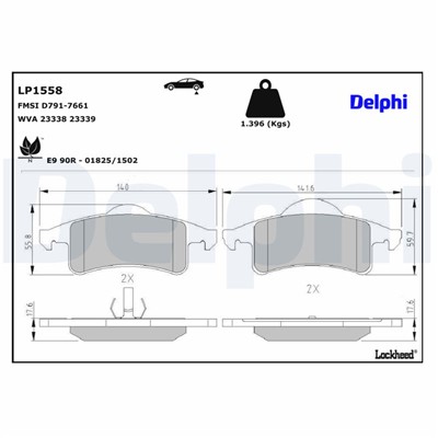 DELPHI LP1558 EAN: 5012759125991.