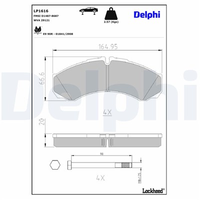 DELPHI LP1616 EAN: 5012759121788.