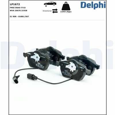 DELPHI LP1672 EAN: 5012759132593.