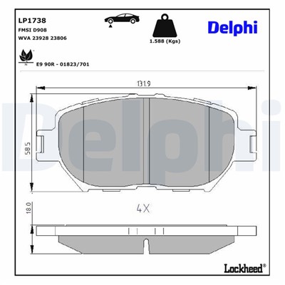 DELPHI LP1738 EAN: 5012759227114.