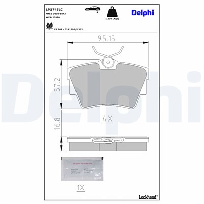 DELPHI LP1745LC EAN: 5012759633588.
