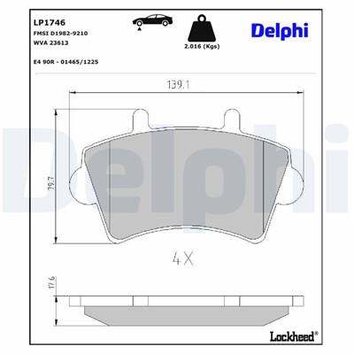 DELPHI LP1746 EAN: 5012759227190.