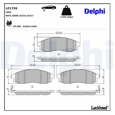 DELPHI LP1759 EAN: 5012759227329.