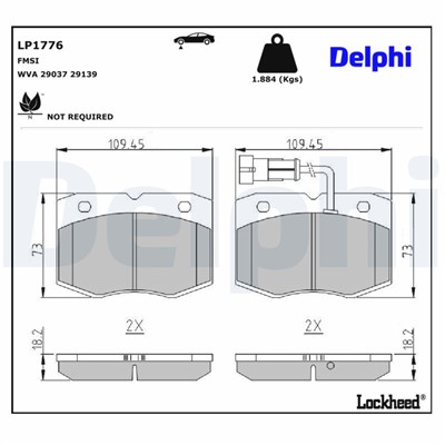 DELPHI LP1776 EAN: 5012759227497.