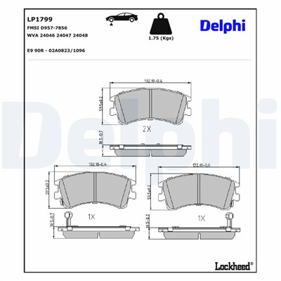 DELPHI LP1799 EAN: 5012759231494.