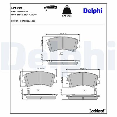 DELPHI LP1799 EAN: 5012759231494.