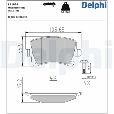 DELPHI LP1824 EAN: 5012759237816.