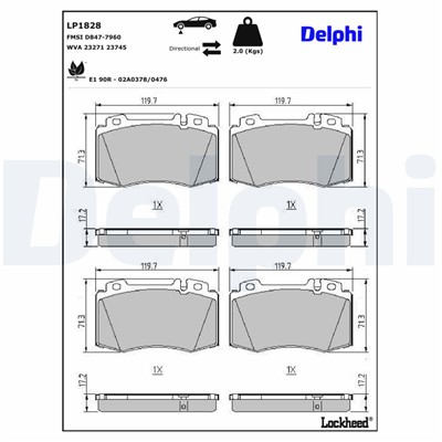 DELPHI LP1828 EAN: 5012759238486.