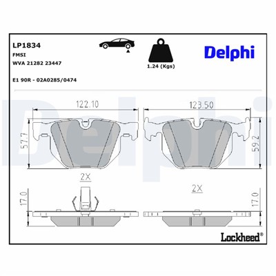 DELPHI LP1834 EAN: 5012759248263.