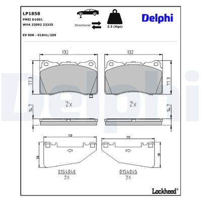 DELPHI LP1858 EAN: 5012759281383.