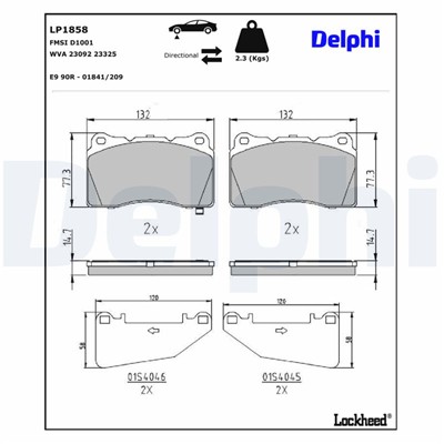 DELPHI LP1858 EAN: 5012759281383.