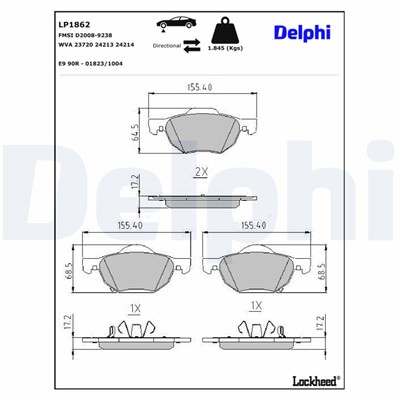 DELPHI LP1862 EAN: 5012759281420.