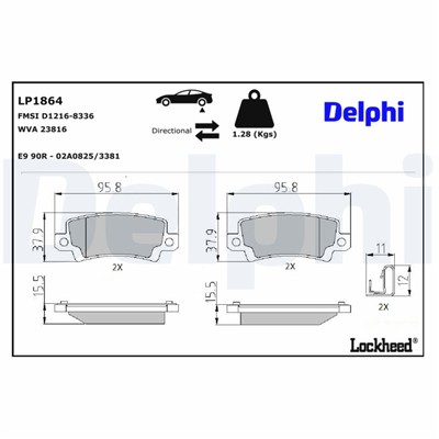 DELPHI LP1864 EAN: 5012759281444.