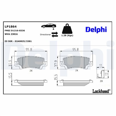 DELPHI LP1864 EAN: 5012759281444.