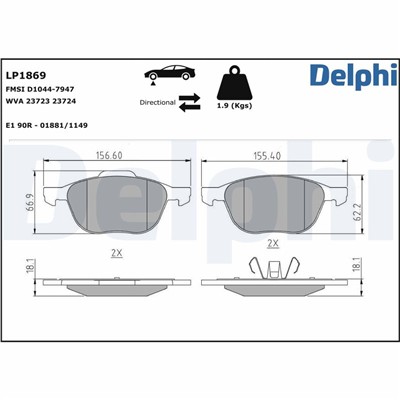 DELPHI LP1869 EAN: 5012759283226.