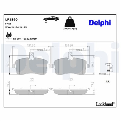 DELPHI LP1890 EAN: 5012759309285.