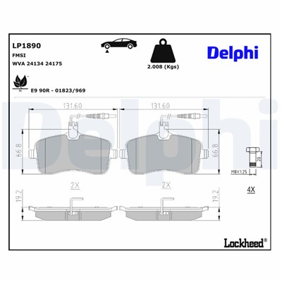 DELPHI LP1890 EAN: 5012759309285.