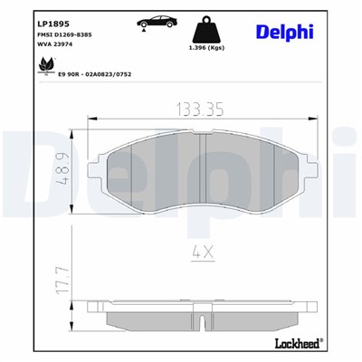 DELPHI LP1895 EAN: 5012759309315.