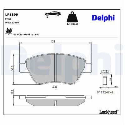 DELPHI LP1899 EAN: 5012759309353.