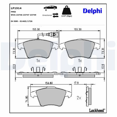 DELPHI LP1914 EAN: 5012759353950.