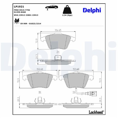 DELPHI LP1921 EAN: 5012759359990.