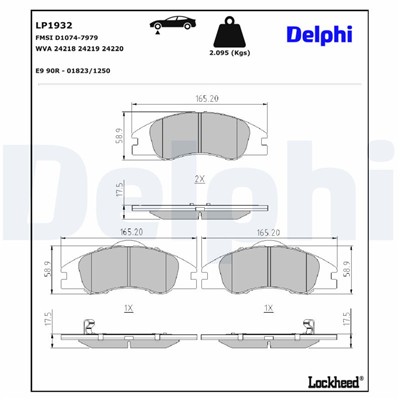 DELPHI LP1932 EAN: 5012759360101.