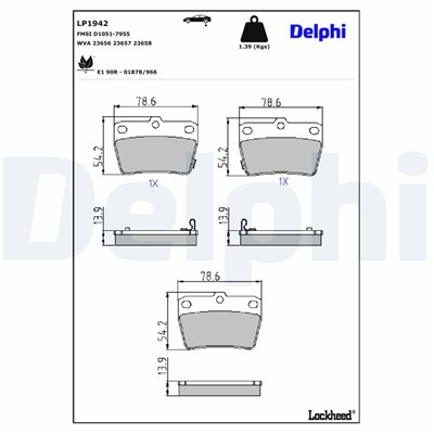 DELPHI LP1942 EAN: 5012759360200.