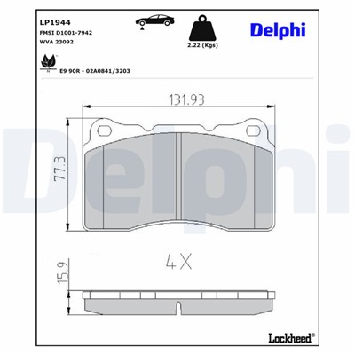 DELPHI LP1944 EAN: 5012759360224.