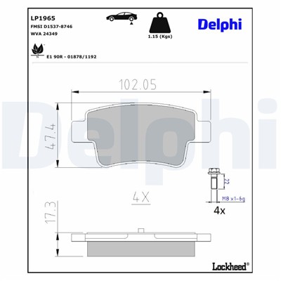 DELPHI LP1965 EAN: 5012759395981.