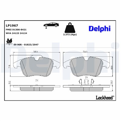 DELPHI LP1967 EAN: 5012759398869.
