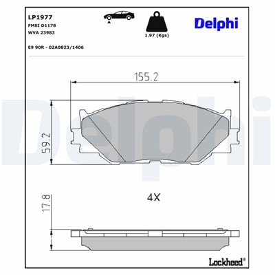 DELPHI LP1977 EAN: 5012759398876.