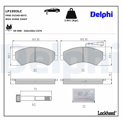 DELPHI LP1993LC EAN: 5012759633762.